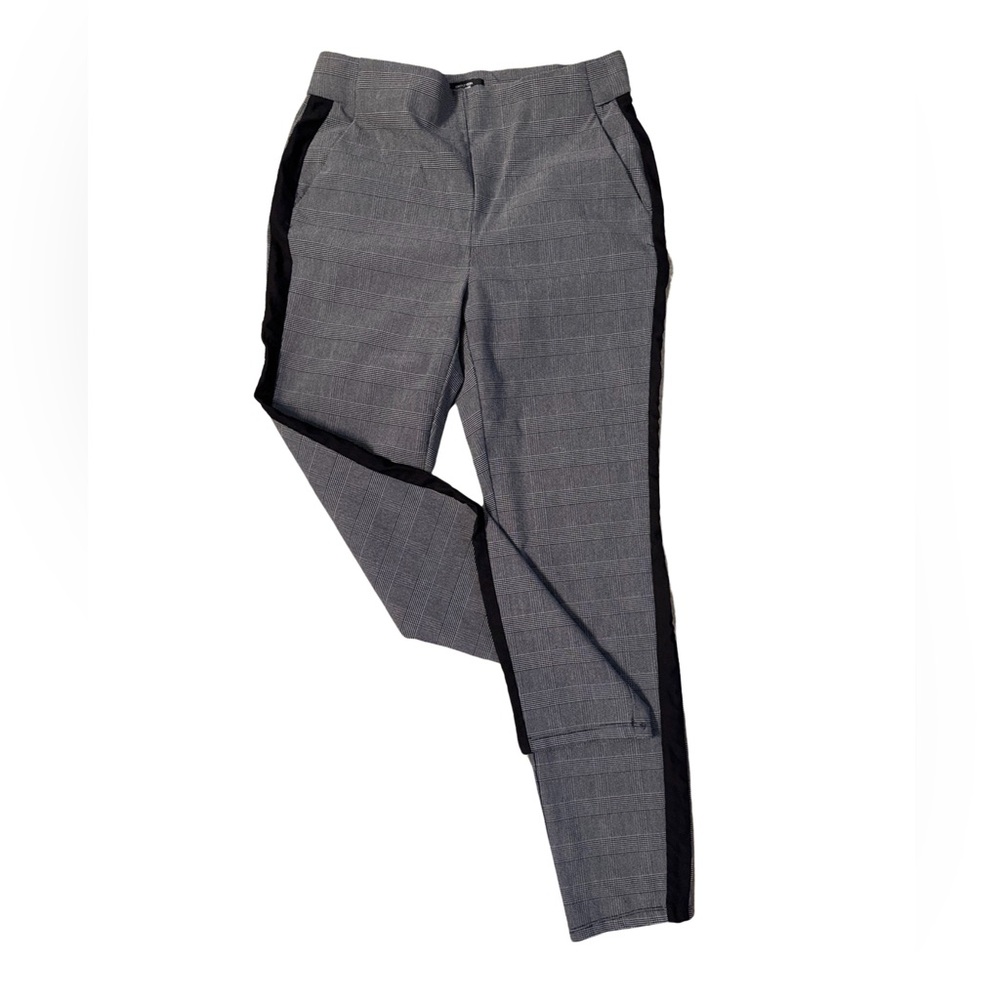 Like New Plaid Pants with Black Side Detail PM
